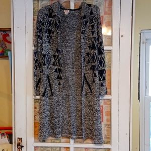 Layering duster cardigan